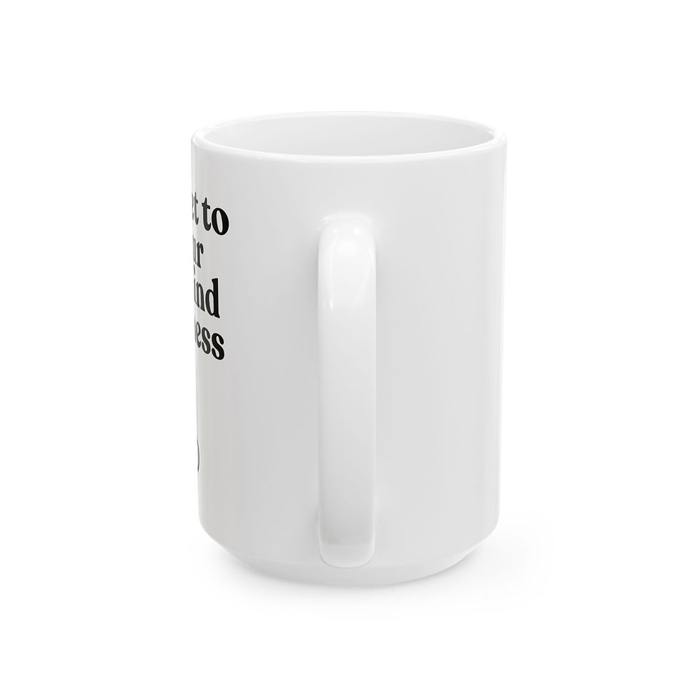 Thumbnail: Mind Your Business Ceramic Mug, Gift for Friends, Social Humor Cup, 15oz