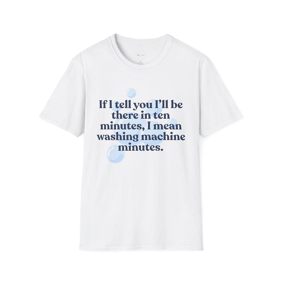 Thumbnail: Washing Machine Minutes Unisex T-shirt Funny Laundry Quote Tee