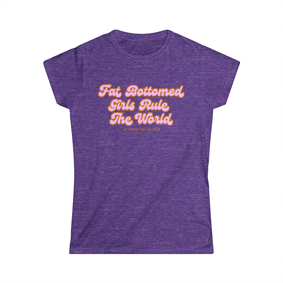 Thumbnail: Empowering Women's Softstyle Tee, Fat Bottomed Girls Rule the World 
