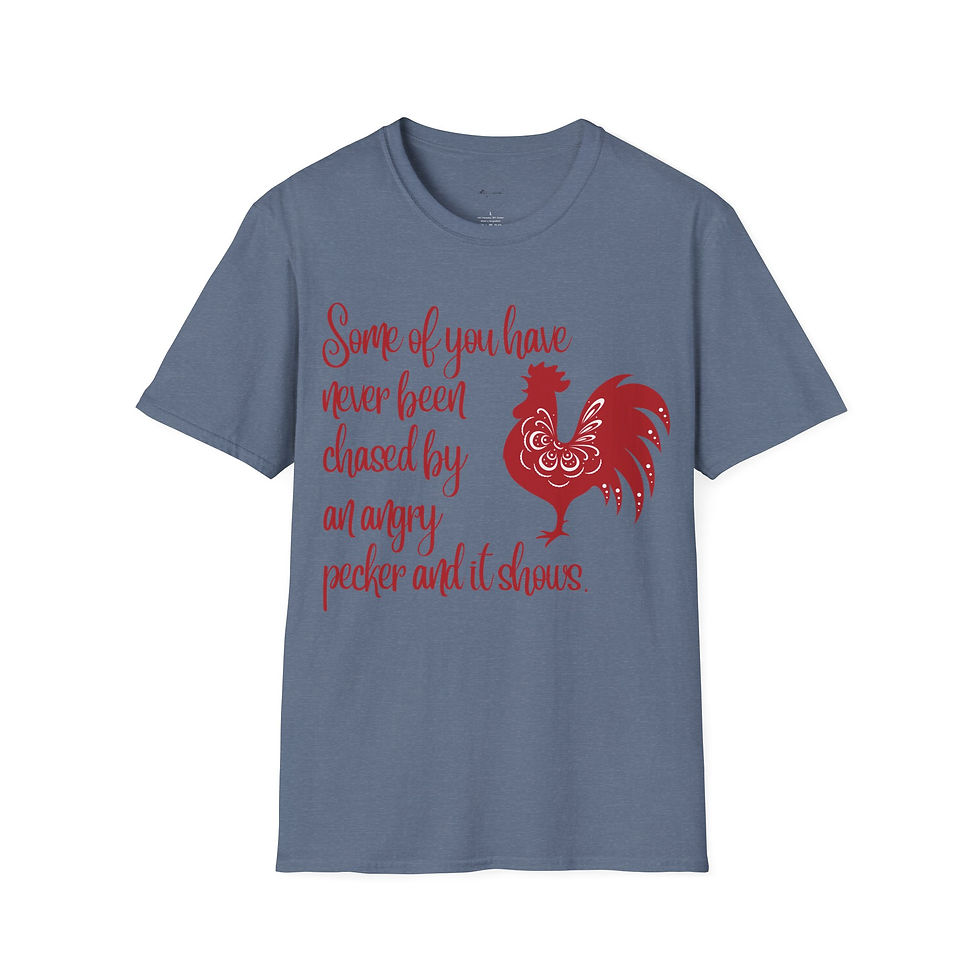 Thumbnail: Chased by an Angry Chicken Unisex Tee, Comfy Graphic T-Shirt
