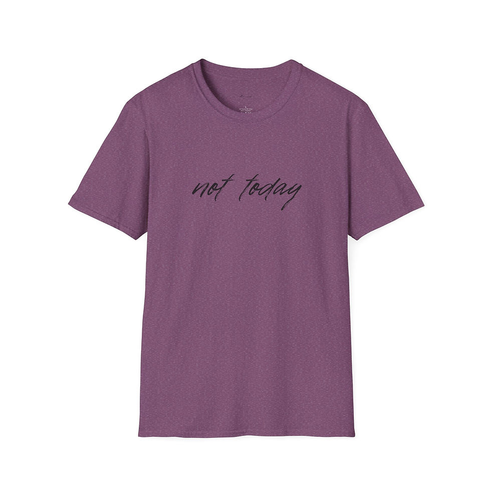Thumbnail: Not Today Unisex T-Shirt – Minimal Script Graphic Tee