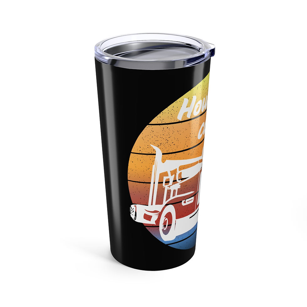 Thumbnail: Woman Trucker, How Hard Can It Be? 20oz Inspirational Tumbler