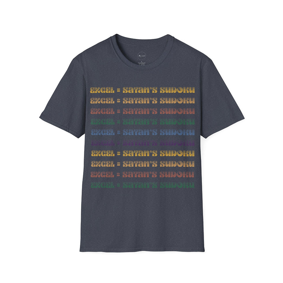 Thumbnail: Excel Funny Unisex Tee, Comfy Graphic T-Shirt, Office Humor Tee, Weekend Vibes