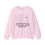 Thumbnail: I Don’t Care Please Believe Me, Minimalist Flower, Crewneck Sweatshirt