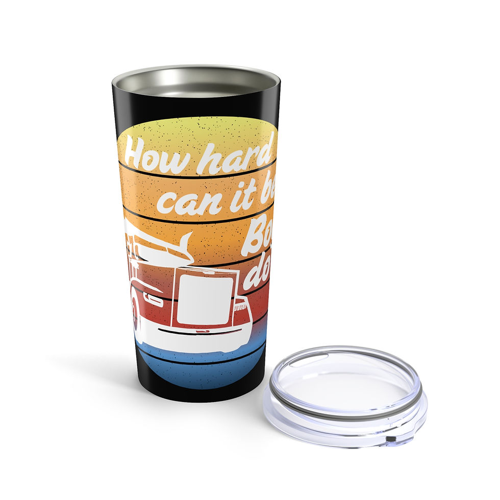 Thumbnail: Woman Trucker, How Hard Can It Be? 20oz Inspirational Tumbler