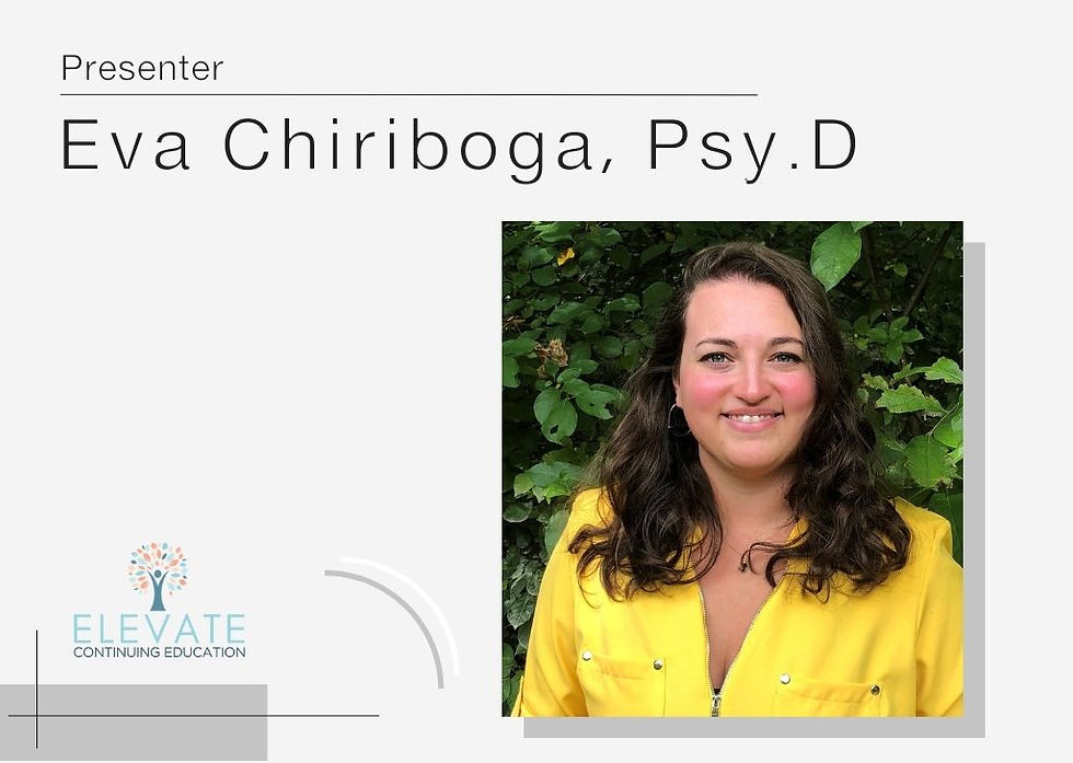 Headshot image of presenter Eva Chiriboga