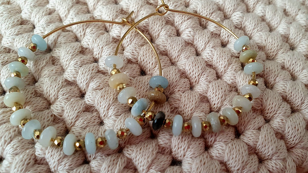 Miniaturbild: HOOPS | Chalzedon | Hämatit | Simple Chic