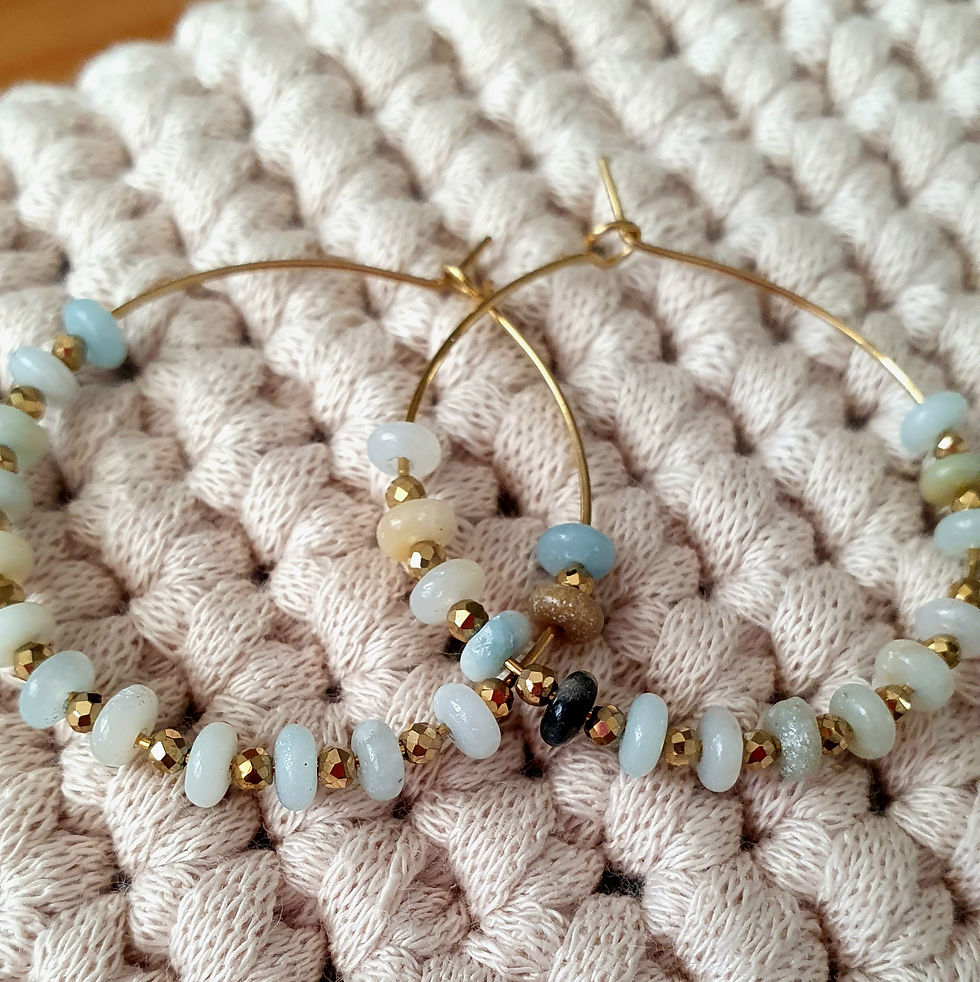 Miniaturbild: HOOPS | Chalzedon | Hämatit | Simple Chic