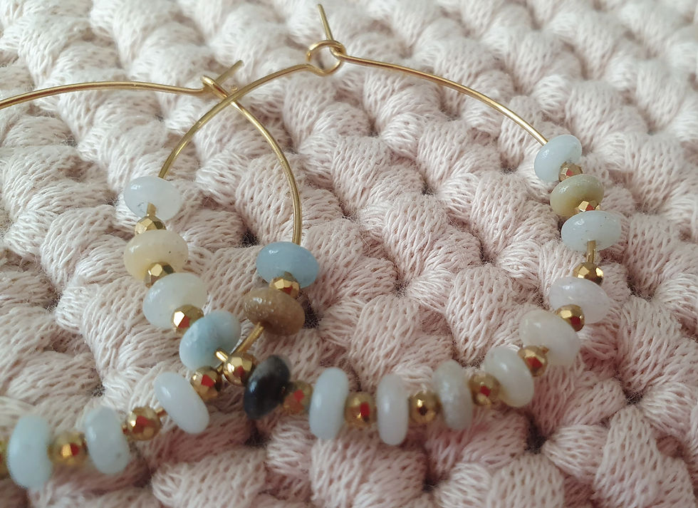 Miniaturbild: HOOPS | Chalzedon | Hämatit | Simple Chic