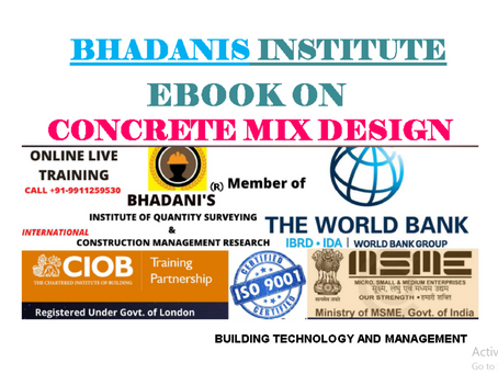 EBOOK ON CONCRETE MIX DESIGN FOR CIVIL ENGINEERS QUALITY ENGINEERS CONSTRUCTION QUALITY ENGINEERS