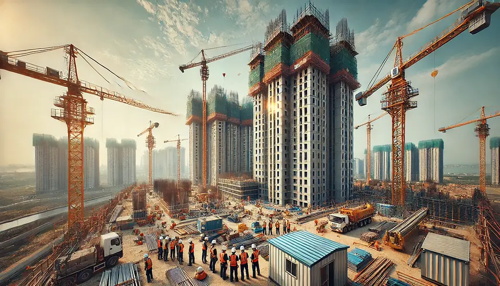 How do you handle labor disputes on a construction site?