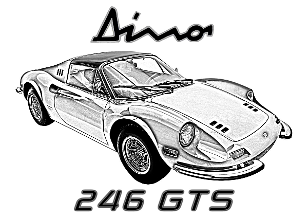CAR TEE 002 DINO 246 GTS