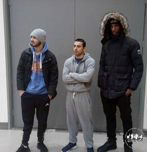 Ellis, Joey & Omar wait to be weighed in
