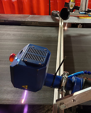 Laser cleaning to food production belt