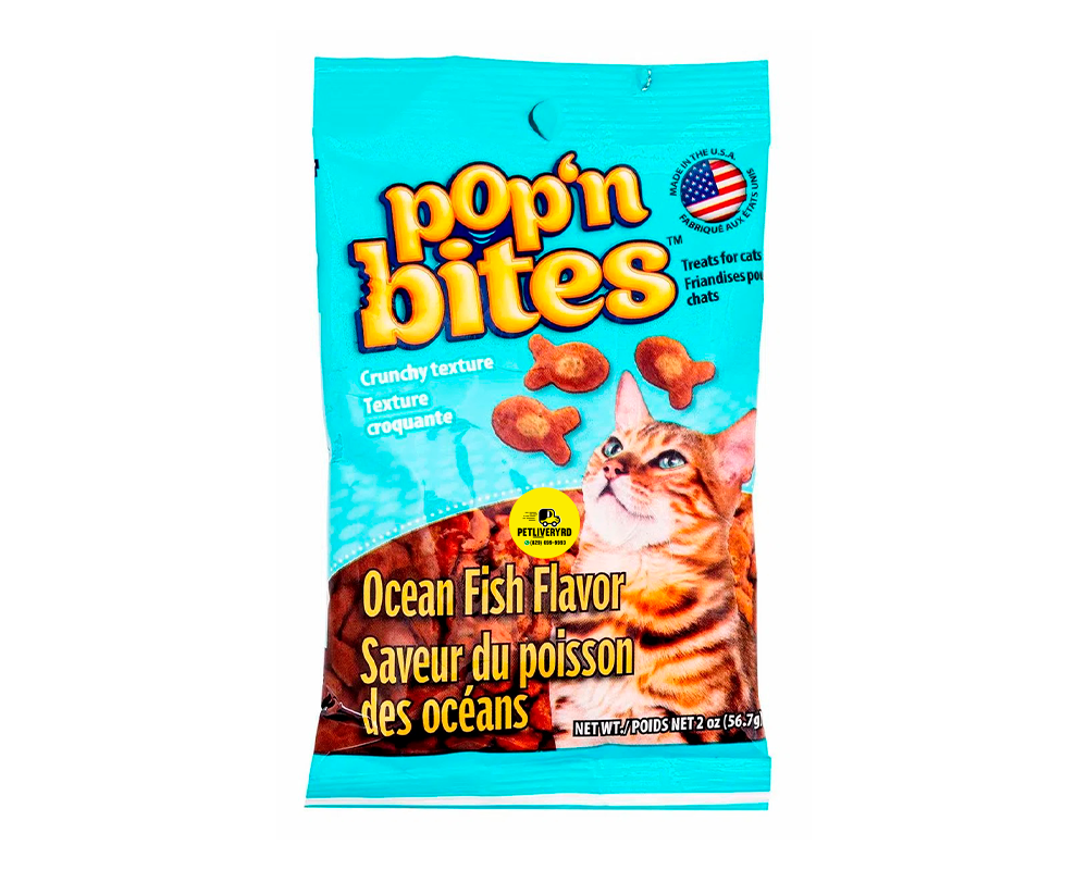 POP'N BITES OCEAN FISH FLAVOR CAT TREATS