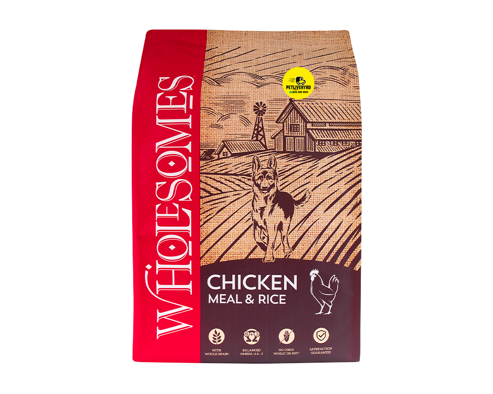 WHOLESOMES CHICKEN MEAL & RICE 40LB
