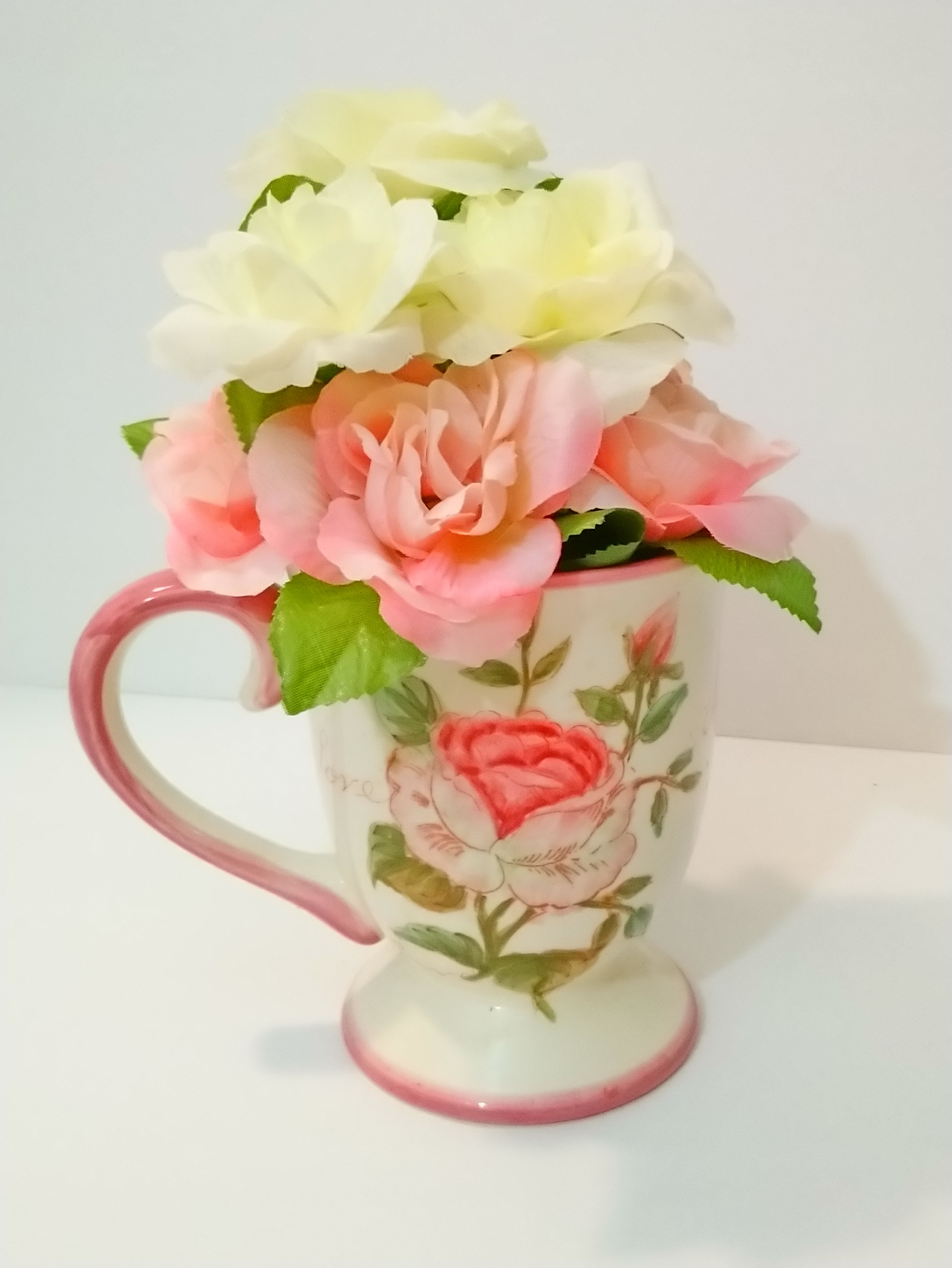 Love Flower Teacup Arrangement 