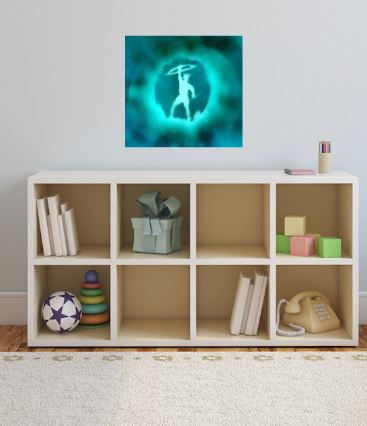 Thumbnail: Spray Paint Art- Silhouette Mirror Art- Home Decor- Robin Hood