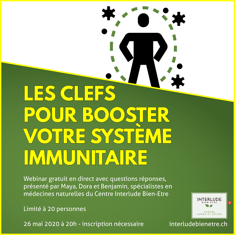 Webinar gratuit les clefs pour booster votre système immunitaire