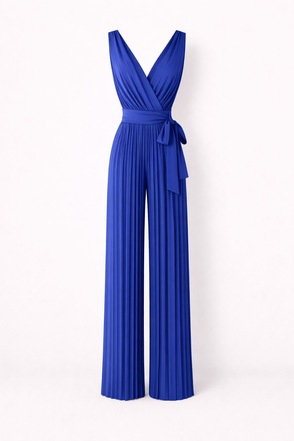 MB Plissé Royal Blue Jumpsuit