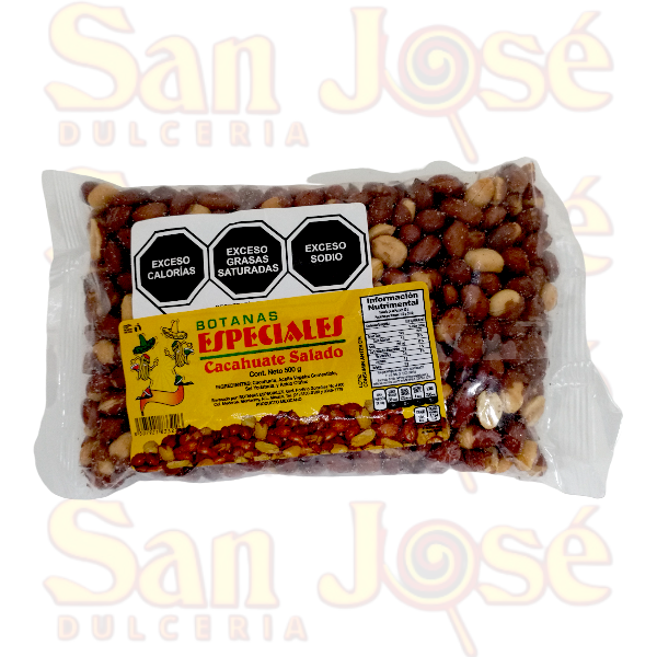 CACAHUATE SALADO ENTERO 500GR
