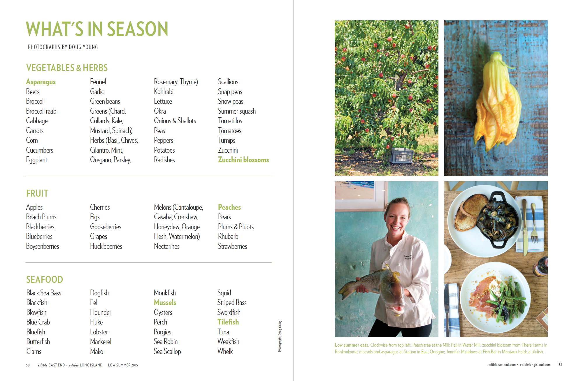 What's In Season List