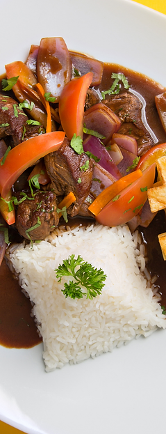 Peruvian stir-fry Lomo Saltado with beef and vegetables – Free Foodie Tour Barranco