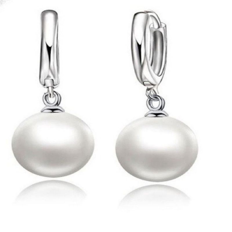 925 sterling silver pearl earrings for women girls best gift