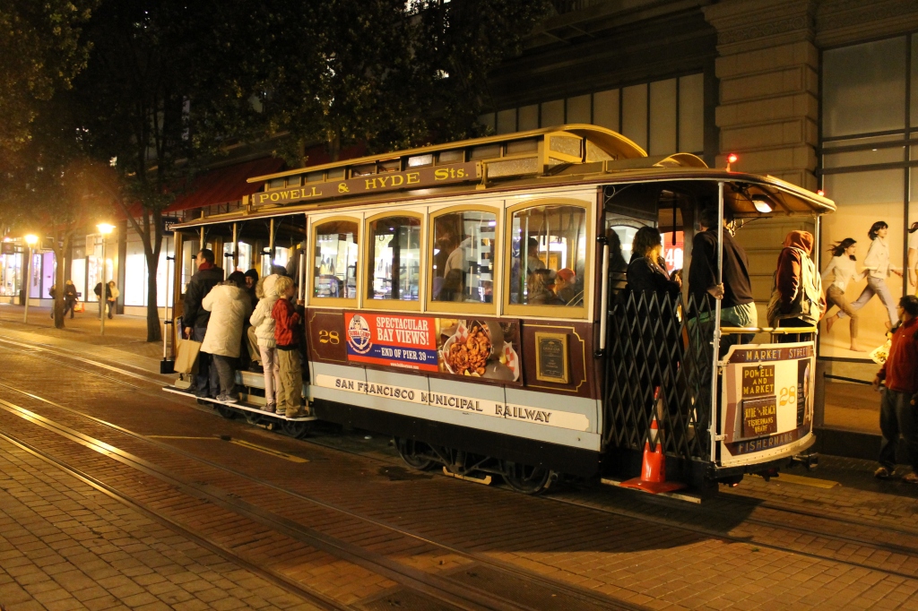 Elétrico de San Francisco. Powel-Mason Line.