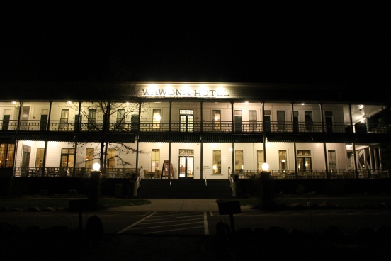 Wawona Hotel, by night