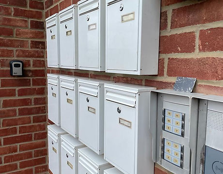 Clean flat mail boxes
