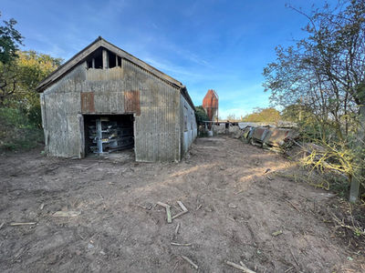 old barn site clearance for a new barn development