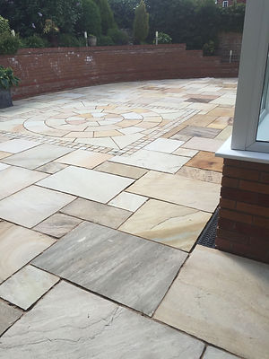 Freshly jet washed patio from Staybrite