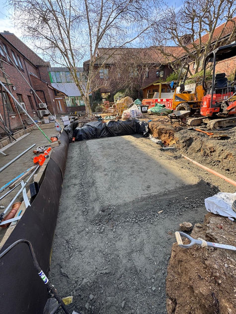 hospital groundworks near completion