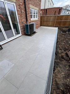 New patio and drainage