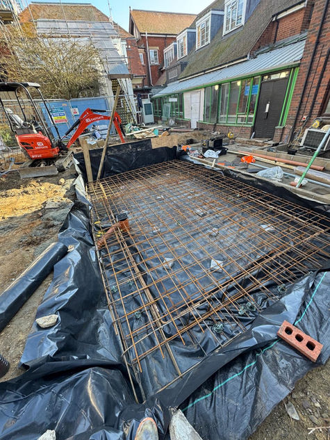 hospital groundworks in progress