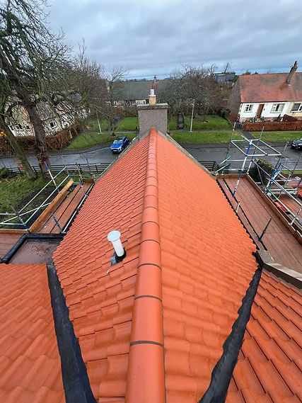 Roof survey service completed in a residential house in Edinburgh.