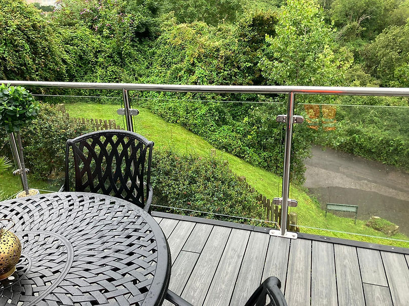 Paignton project featuring polished steel & glass