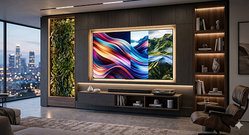 modern media wall