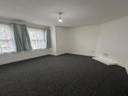 looking into a room with new carpet