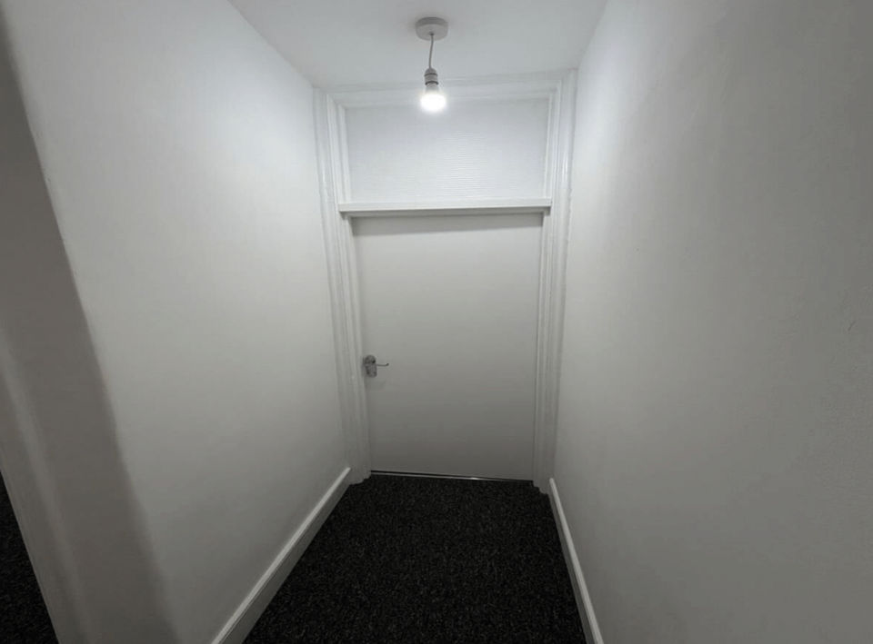 freshly painted hall