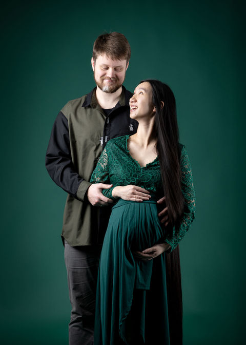 Gravidfotografering med partner