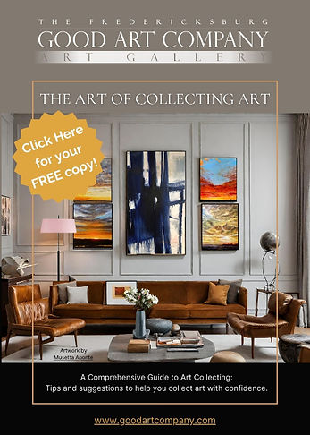 Front cover of a art collecting guide titles The Art of Collecting Art written by gallery owner Mary Katherine Fickel.