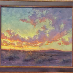 landscape painting, plein air painting, Sunset painting, buy art online, wall art, fine art