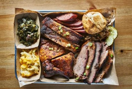 A big plate of barbeque
