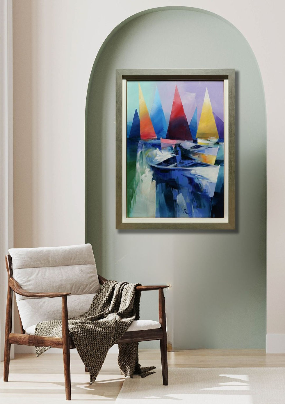 art hanging on a wall