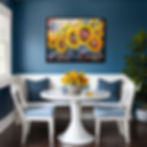 Original artwork. Sunflowers in a Van Gogh style painting