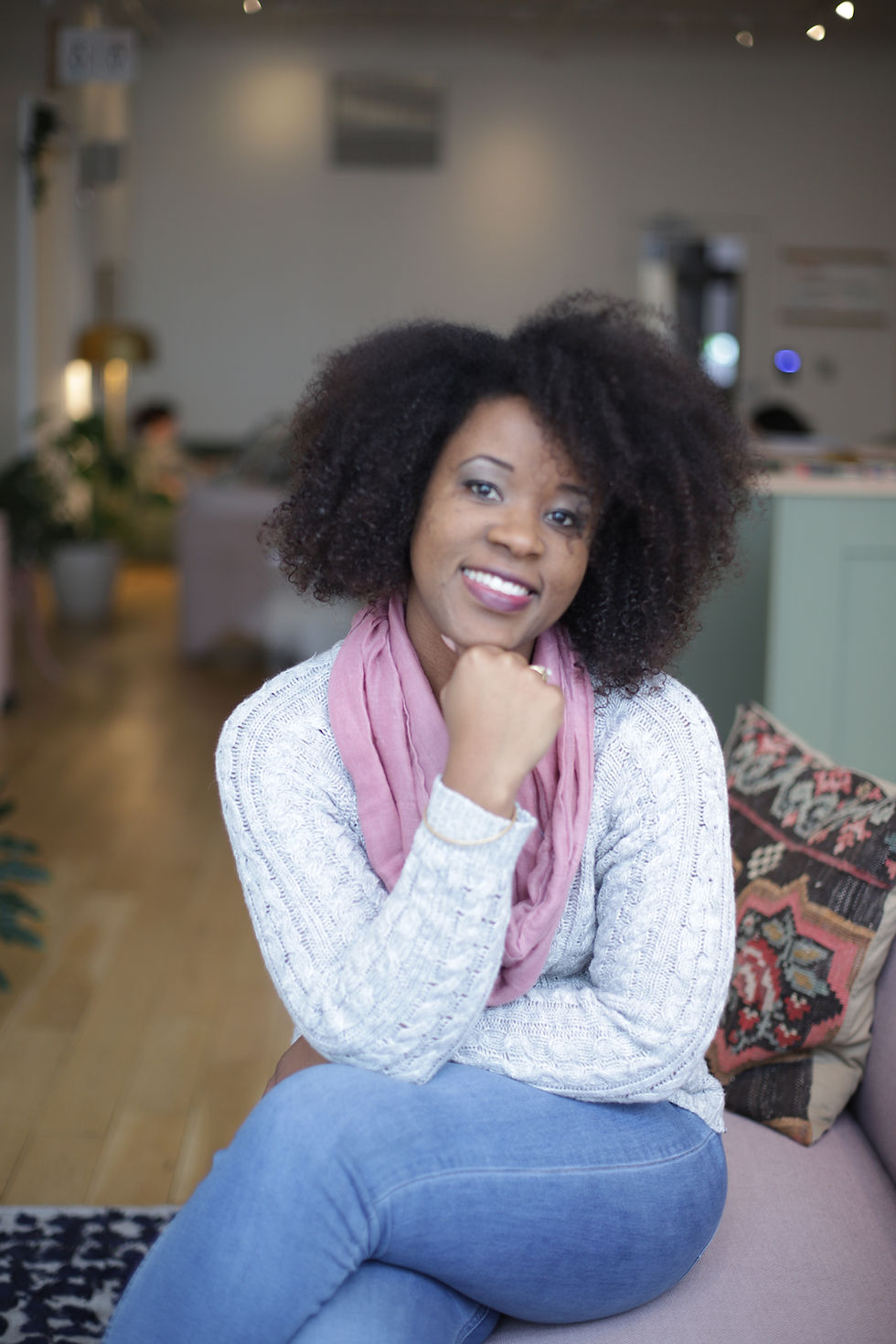 Image of owner Anycia Grady providing therapy services in Cleveland, Ohio.