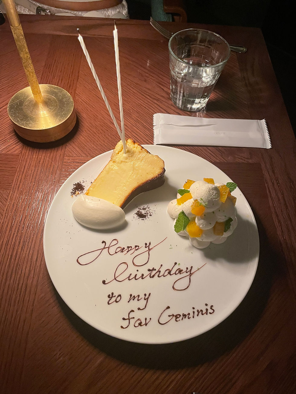 the dessert plate was so cute!