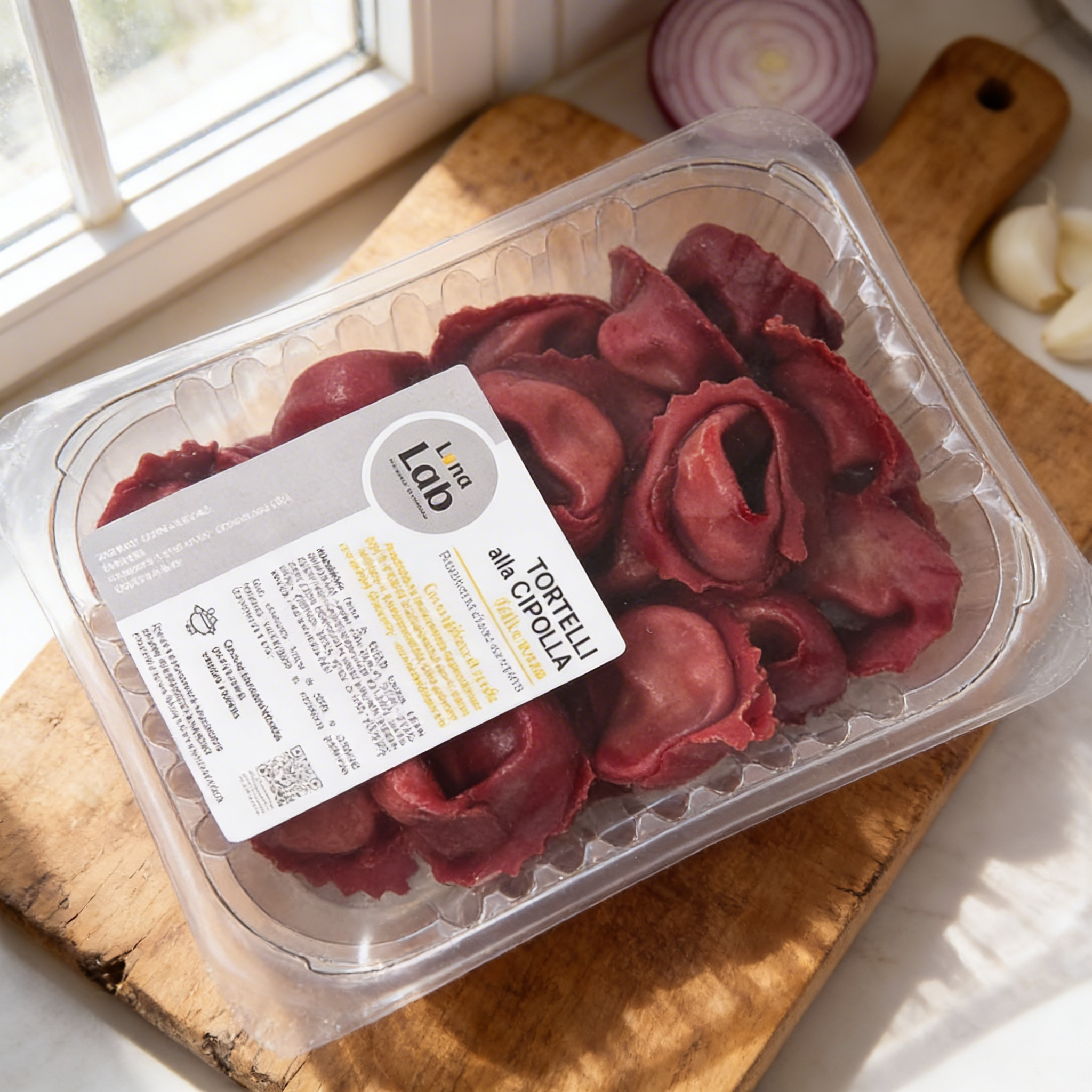 Handgjord löktortelli